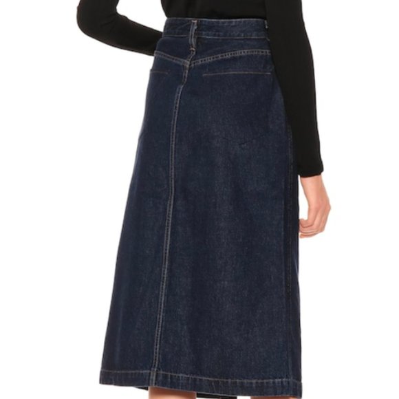 Goldsign The Button Front Denim Skirt - Picture 3 of 7